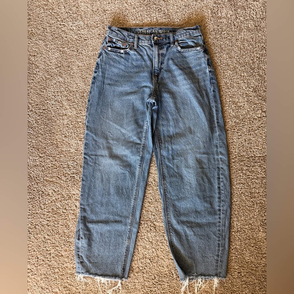 American Eagle barrel jeans size 2 regular